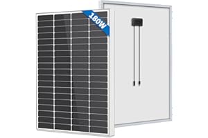 FIREFLY ENERGY Panneau Solaire Monocristallin 180W Module pour RV, Bateaux, Remorque, Camping-Car, Marine, Système Hors Réseau