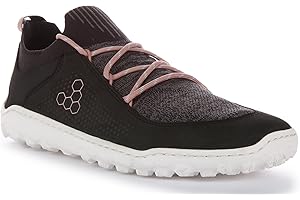 VIVOBAREFOOT Damskie buty sportowe Tracker Decon Low FG2 skórzane tekstylne, Obsydian Misty Rose, 40 EU