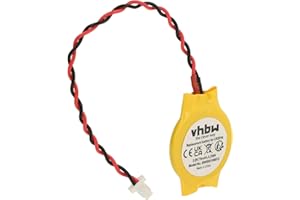 vhbw Batería BIOS Compatible con HP/CompaQ Mini 110, 110-1100, 2133, 700, 730 Ordenador Notebook (75 mAh, 3 V, Li-Ion) - Reemplaza Cr2016