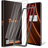 TAURI 3 Pack Screen Protector for OnePlus 6T Tempered Glass with Alignment Frame 2.5D Round Edge 9H Hardness Bubble Free Prot