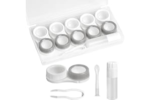 smatime Etui na soczewki kontaktowe, szary, Klasyczny