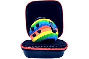 PILPOC theFube Fidget Cube - Fidget Toys Deluxe, Anti Stress Adultes et Enfants - Étui de Protection Premium, Cube Anti Stress, Jouet Anti Stress Contre l'Anxiété, TDAH, TOC, Autisme (Arc-en-Ciel)