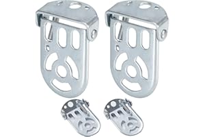 ALOUWEEKUKY Pedales de Asiento Trasero de Bicicleta de Montaña Antideslizante Reposapiés Soporte Fuerte Durable Posterior de la Bici Pedales de la Bicicleta Plegable del pie Peg Metal reposapiés (Foot Pedal)