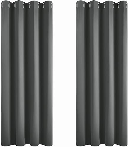 YSTELLAA Waterdicht Gordijnen Set Van 2, 140x280cm (B X H), Warmte