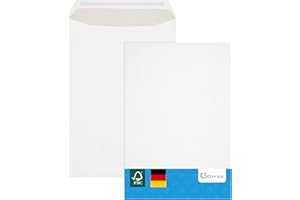 ‎CS WEBKONTOR MADE IN GERMANY 25 Briefumschläge C4 haftklebend ohne Fenster CS Webkontor - Umschläge aus 100 g/m² Kraftpapier - Umschlag in weiß für Briefe, Geschäftspost, tägliche Korrespondenz, Mailings usw.