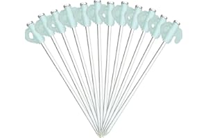 JIMCOM 12 Pack Heavy Duty Tent Pegs - 20cm Hard Ground Tent Pegs for Camping and Awning Outdoor Galvanized Metal Glow in The Dark Tent Stake