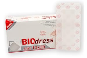 RAYS HEALTH & SAFETY ONFARMA 25 BIO Dress cm 10x20 Biodress medicazioni adesive sterili Traspiranti cerotti Grandi in TNT RA076
