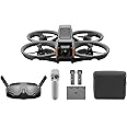 DJI Avata 2 Explorer Combo (3 Batteries), FPV Drone with Camera 4K, Immersive Experience, One-Push Acrobatics, Built-in Propeller Guard, 155° FOV, Camera Drone with Goggles Integra and RC Motion 2