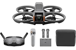 DJI Avata 2 Combo Explorer (tre batterie), drone FPV con fotocamera 4K, esperienza immersiva, paraeliche integrati, FOV da 155°, drone con fotocamera con Goggles Integra e RC Motion 2