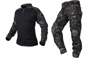 AVLUZ Abbigliamento tattico Combat Bdu Camouflage Uomo Uniforme, G3 Airsoft Military Set, Giacca Camicia & Pantaloni Completo.