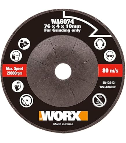 Worx WX814 Akku-Winkelschleifer 20V – 125 Mm, Bürstenlos, Leistung Wie 1000W, Mit 4,0 Ah Akku & Ladegerät