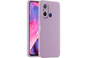 HULLIN Funda de Silicona Colorida para Teléfono, Adecuada para Redmi 12C / Redmi 11A (6.71") - Hierba púrpura