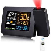 UIBAO Orologio Proiezione Soffitto,Radio Sveglia Digitale Da