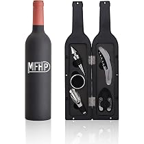 Coffret Cadeau Ouvre-Bouteille Vin Luxe - Tire-Bouchon, Capsule, Anneau Goutte, Verseur, Bouchon