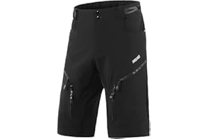 ARSUXEO Męskie spodenki kolarskie Luźny krój MTB Wodoodporne wyściełane spodenki rowerowe 1903