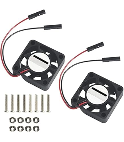 2PCS 3007 PWM Cooling Fan For Raspberry Pi 5 - 30x30x7mm Heatsink Cooler With Speed Control