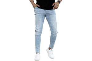 GINGTTO Jeans Uomo Pantaloni Skinny Elastico Pantalone Slim Fit Stretch Aderenti Denim Pants