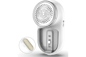 Fabric Shaver, Homeasy Lint Remover 2 in 1 Electric Lint Shaver Manual Lint Brush Sweater Defuzzer Bobble Remover for Clothes Quick and Effective Removal of Animal Hair and lint with 3 Blade Included