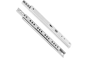 Mprofi MT® 2 Sztuki (1 Para) Prowadnica Kulkowa-Prowadnica Kulkowa do Szuflady-Szyny do Szuflad-Prowadnice Teleskopowe-Prowadnice Kulkowe-Częściowo Wysuwane H: 17 / L: 310mm