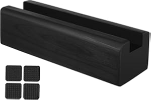 DOITOOL di Supporto di Base Specchio di Leggero in Legno Massiccio Supporto Specchio in Legno espositori a croce o Base Antiscivolo Corpo afferrare Per Da Camera Da Letto Design Minimalista