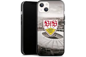 DeinDesign Silikon Hülle kompatibel mit Apple iPhone 13 Case schwarz Handyhülle VfB Stuttgart Offizielles Lizenzprodukt Stadion
