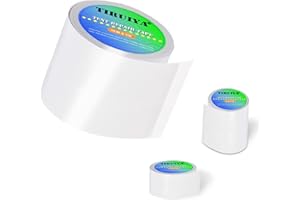 Tiruiya Reparation Toile Tente - Kit Réparation Toile de Tente, Reparation de Bache, Reparation Toile Tonnelle, Kit Réparation Auvent Caravane, Rustine Thermocollante pour Toile de Tente