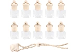 PTJJXA 10 sztuk odświeżaczy powietrza, butelki na perfumy, do wielokrotnego napełniania, dla samochodu i domu, biura (A)