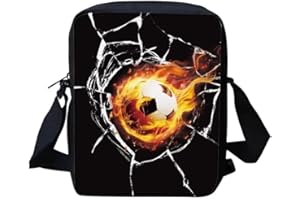 HUGS IDEA Sac à bandoulière tendance, petit sac à bandoulière pour voyage, école, unisexe, sac à main pour garçons et filles