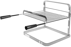 RUECAB - Supports de Cuisson Barbecue, Accessoires pour Barbecue et fumoir - Grilloir Simple Grille Barbecue/cheminée, Support Simple Grille pour Barbecue ou cheminée - Acier - 40x60x39cm 003941