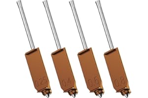 FLASHFORGE Adventurer 5X Gruppo ugelli, tutte le dimensioni Confezione da 4 ugelli,Parti per stampante 3D AD5X