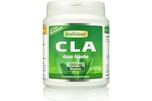 Greenfood CLA, 1000 mg, 90 gélules, Sans additifs artificiels, Sans génie génétique