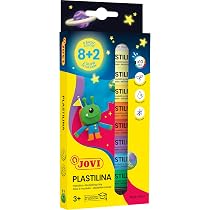 Jovi - PLASTILINA, Pasta da modellare a base vegetale, 15 x 350 grammi, Colore rosso, Grande plasticità, Senza glutine, Ideale per bambini a partire dai 2 anni (7205