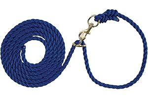 Weaver Leather Livestock Adjustable Poly Neck Rope, Cotton, Blue, 1/2 x 10'