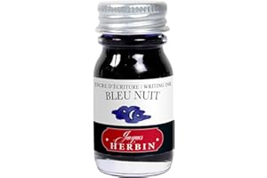 J. HERBIN Herbin 11519T - Inchiostro per penna stilografica e roller, prodotto senza packaging, 10 ml, Blu (Notte)