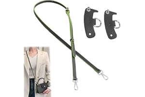 Watlikeup Leather Shoulder Strap Set,1PCS Replacement Adjustable Crossbody Bag Straps with 2PCS snap button,Carry Straps for Longchamp Mini Bag Straps,Bag Strap Extension(94-124 cm)
