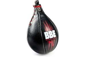 BBE Britannia Boxing 9" / 23cm Boxing Speedball, PU Leather Speed Ball Punch Bag, Punching Training for Boxing, MMA, Muay Thai, Kick Boxing.