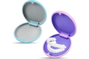 HUATEEN Estuche para Alineadores Dentales Invisibles,Portátil Magnético Caja de Ortodoncia con Cierre Seguro para Retenedores, Férulas Dentales y Prótesis - Diseño Compacto y Resistente
