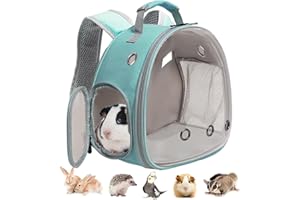 LAIRIES Guinea Pig Backpack, Space Capsule Bubble Window Small Animal Backpack for Guinea Pig, Bird Bunny Rabbit