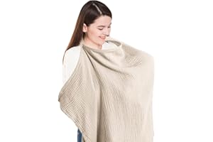 NVTRSD Stilltuch Für Unterwegs Stillschal 75x95 CM, Stillschal Stilltuch Stillschürze Stillschal Für Unterwegs (Khakifarbe)