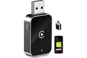 Wireless CarPlay Adapter – PARPAT Kabellose Umwandlung via USB/Type-C, Kompatibel mit iPhone, Stabile Verbindung, Keine Verzögerung, Für Fahrzeuge mit kabelgebundenem CarPlay