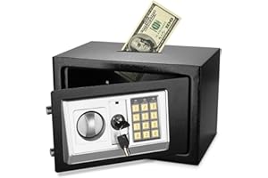 Flexzion Elektronischer Tresor mit Fallschlitz, Posting-Öffnung, digitales Tastatur, Zahlenschloss, Sicherheitsschrank für Zuhause, Büro, Geld, Dokumente, Waffe, Bargeld, Kasse, Hotel, 30,5 x 20,3 x