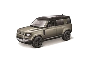 Bburago - Land Rover Defender 110 (2022) w skali 1:24, odlewana replika z otwieranymi drzwiami, losowy asortyment, oficjalna licencja Land Rovera