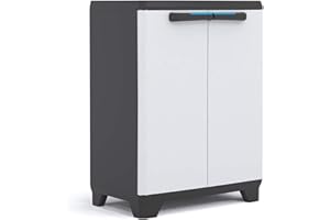 Keter Linear Basso 1 Ripiano Regolabile - 68X39X90H Grigio