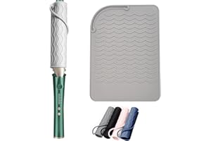 WUBAYI Wärmematte für Glätteisen, hitzebeständige Silikonmatte für Lockenstab, Flacheisen, Hitzeschutzmatte für heiße Haarstyling-Werkzeuge (Grau)