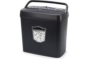 Waytex 77316 Distruggi documenti a taglio incrociato 6 fogli vassoio 12,5 litri