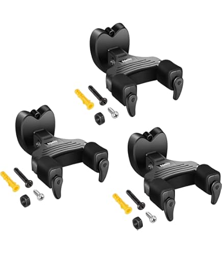Support Mural Pour Guitare GS-10 - Bras Flexibles, Support Jusqu'à 12kg, Pour Guitares, Basses Et Ukulélés