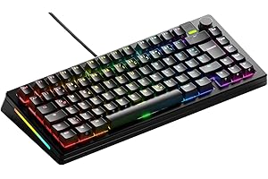 Glorious Gaming GMMK 3 PRO: tastiera meccanica personalizzabile, TKL 75%, guarnizioni e scocca alluminio modulari, switch hot swap MX, schiuma smorzante, tasti personalizzati, QWERTZ tedesco - Nero