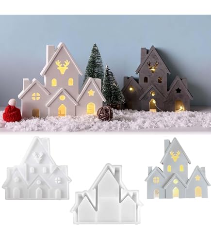 Moules Silicone Maison, Moule En Silicone 4 Pièces Cœur, DIY Souvenirs 3D, Bougies, Plâtre, Décoration Intérieure, Gâteaux