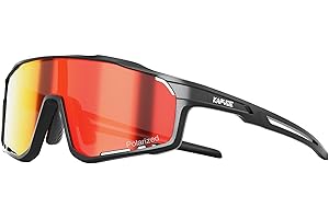 KAPVOE Gafas Ciclismo Niño Polarizadas Gafas Deportivas Bici Béisbol Sóftbol Monopatín Correr Niños 3-14 Años - K9033