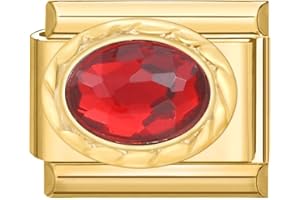 papasgix Italian Charms Module für 9mm Italian Charm Bracelet Gold DIY Italian Style Charms für Damen Abnehmbar Italienisches Charm Armband Zubehör Mädchen Junge Geschenk